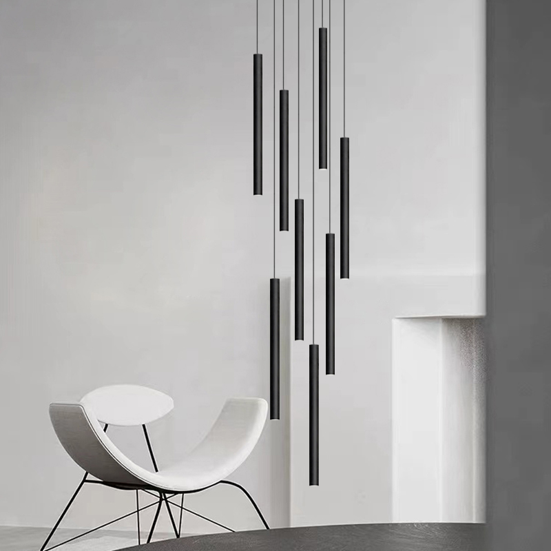 Interior Design Youtube - Long Tube Pendant Hanging Lamps Modern