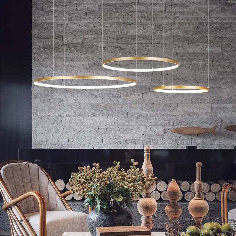 Modern Circle Rings LED Chande - مراجعة Engineering And Interior Design وسعره