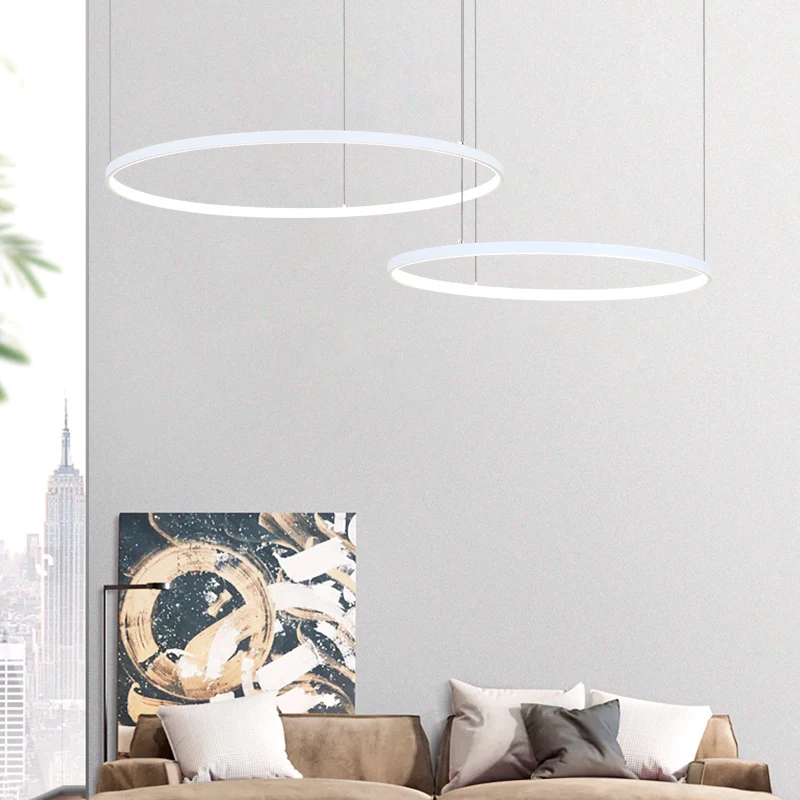 Modern Circle Rings LED Chande - مراجعة Engineering And Interior Design وسعره