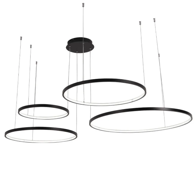 Modern Circle Rings LED Chande - مراجعة Engineering And Interior Design وسعره