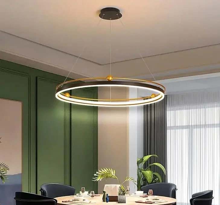 Modern led chandelier circle l - مراجعة Engineering And Interior Design وسعره